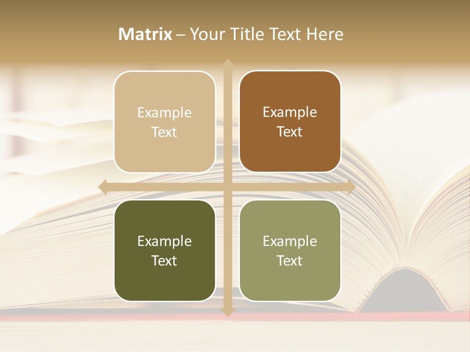 Bookstore Hardcover Printing PowerPoint Template