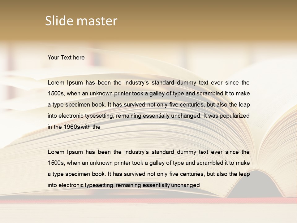 Bookstore Hardcover Printing PowerPoint Template