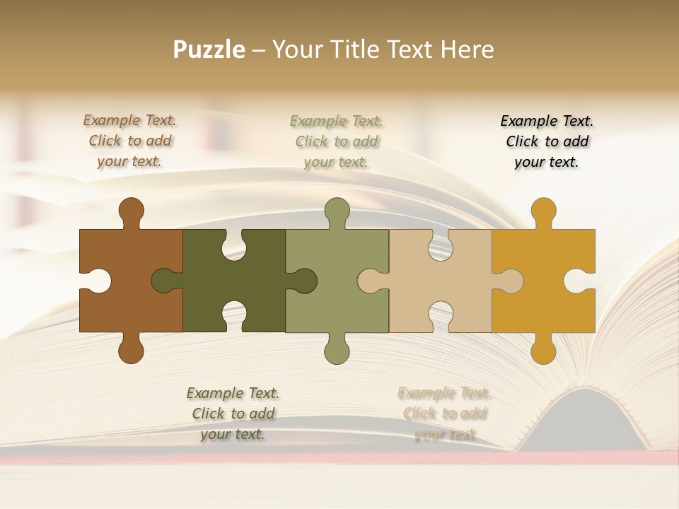 Bookstore Hardcover Printing PowerPoint Template