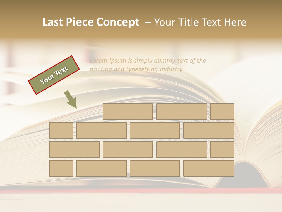 Bookstore Hardcover Printing PowerPoint Template