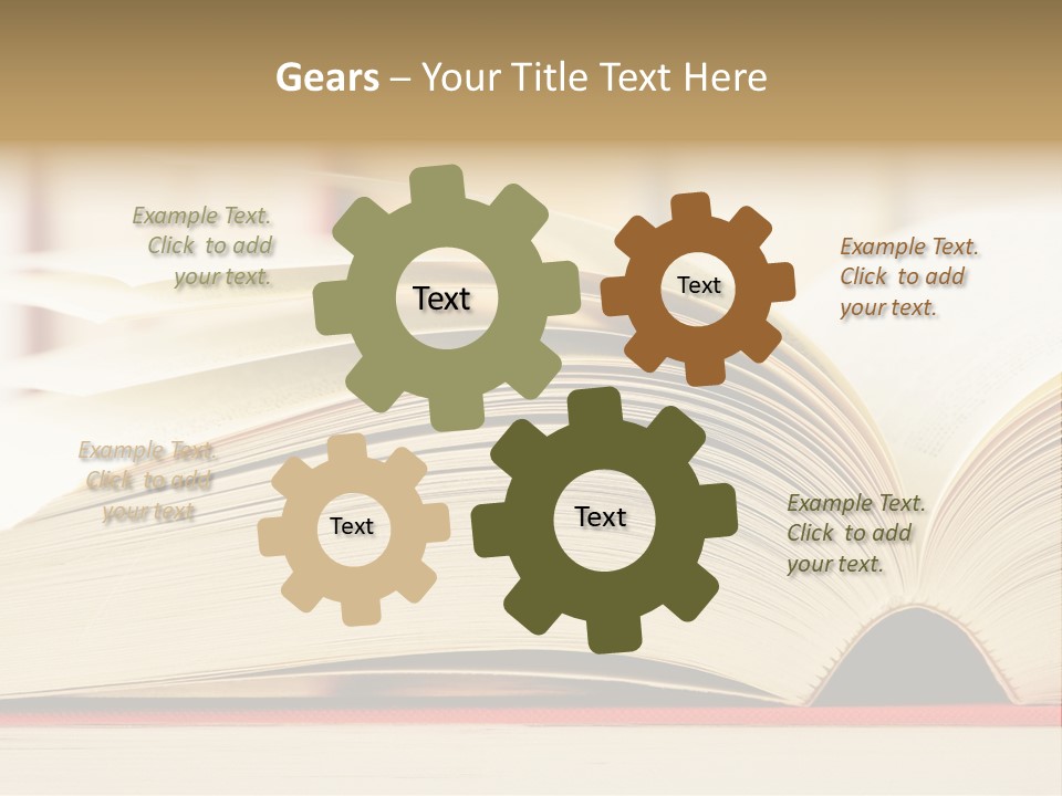 Bookstore Hardcover Printing PowerPoint Template
