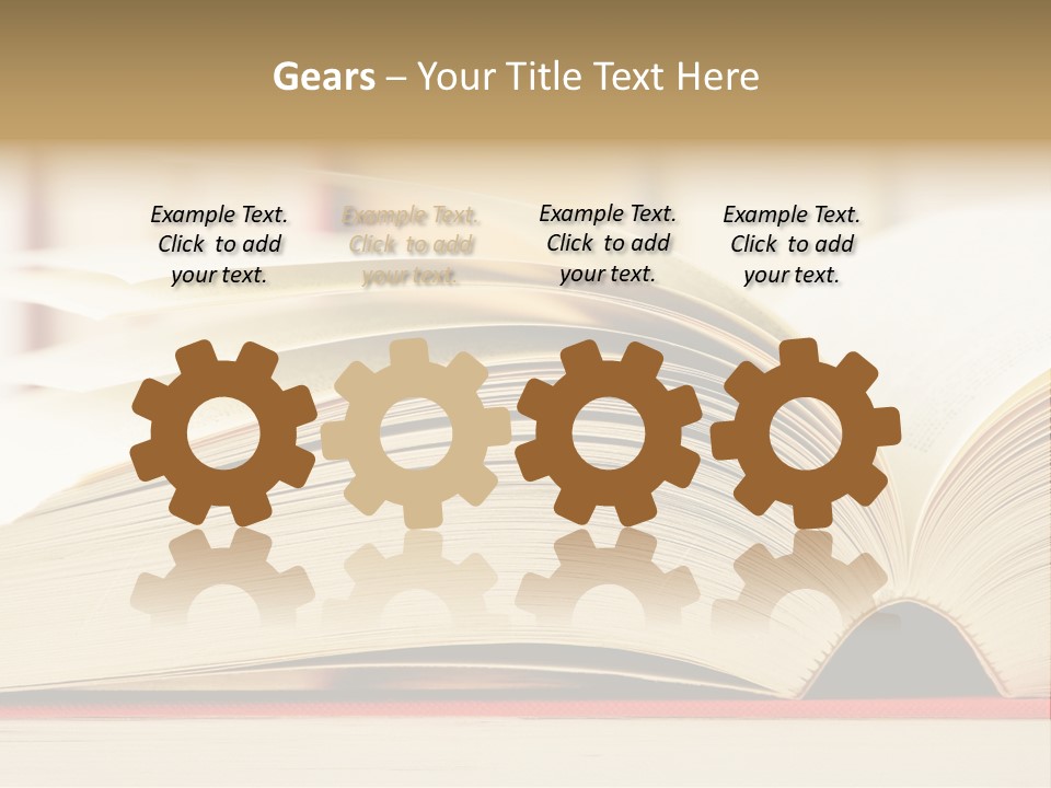 Bookstore Hardcover Printing PowerPoint Template