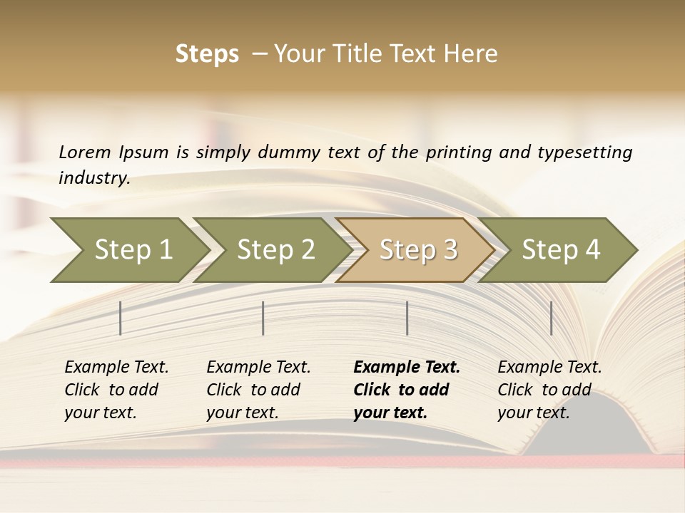 Bookstore Hardcover Printing PowerPoint Template