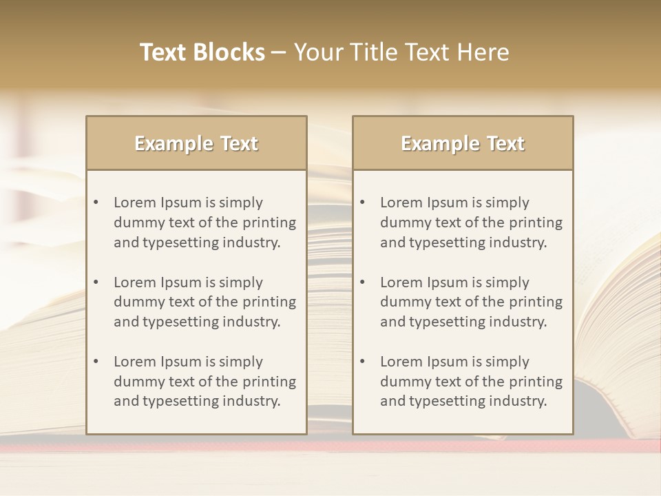 Bookstore Hardcover Printing PowerPoint Template