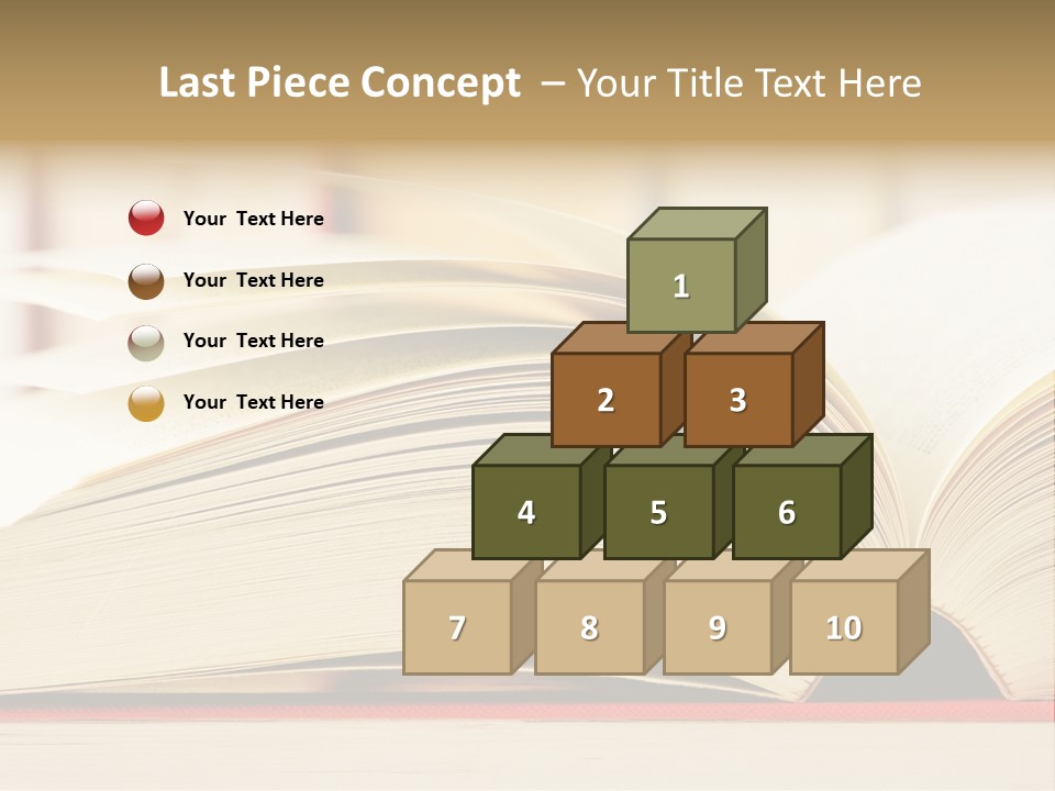 Bookstore Hardcover Printing PowerPoint Template