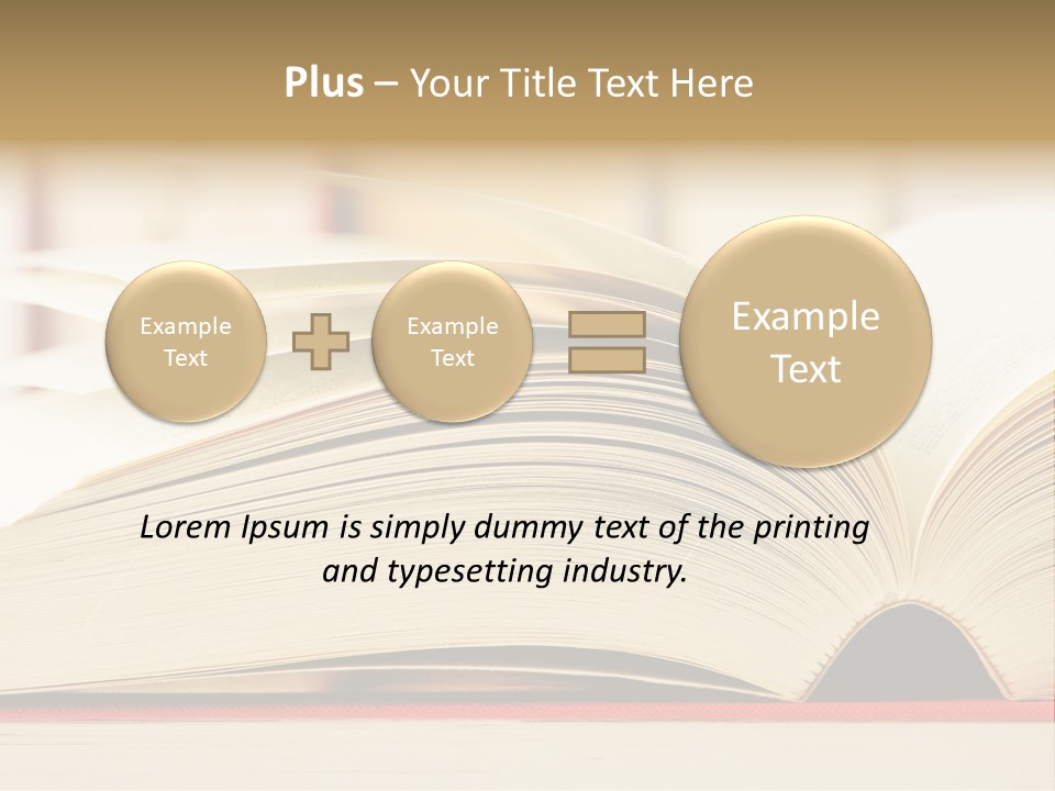 Bookstore Hardcover Printing PowerPoint Template