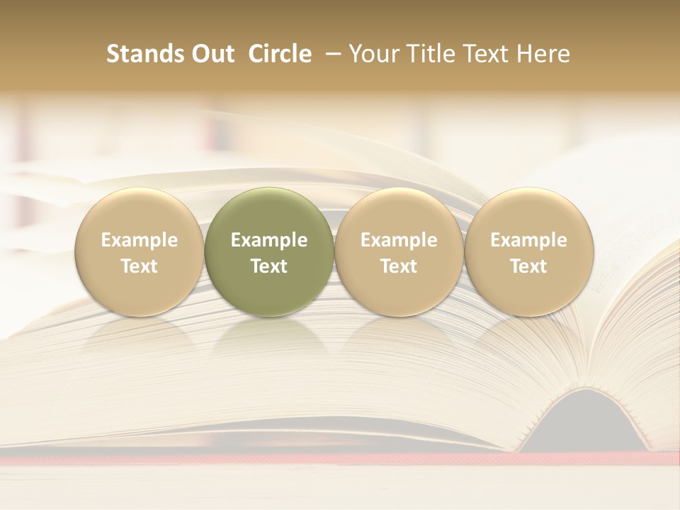 Bookstore Hardcover Printing PowerPoint Template