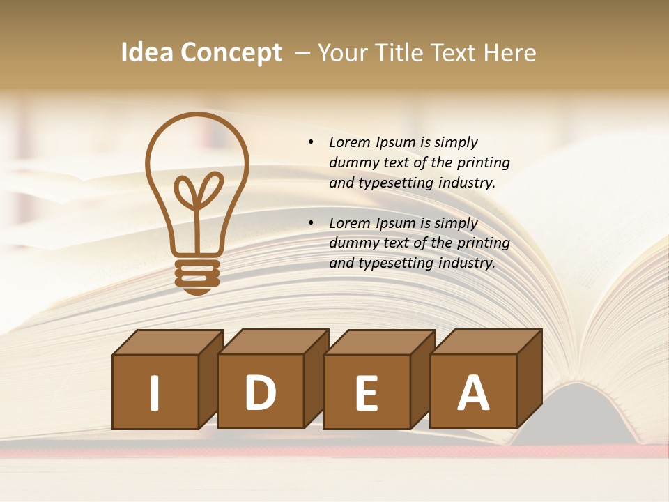 Bookstore Hardcover Printing PowerPoint Template