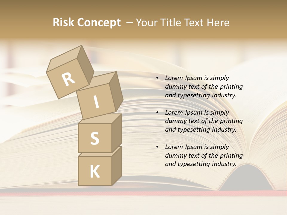 Bookstore Hardcover Printing PowerPoint Template