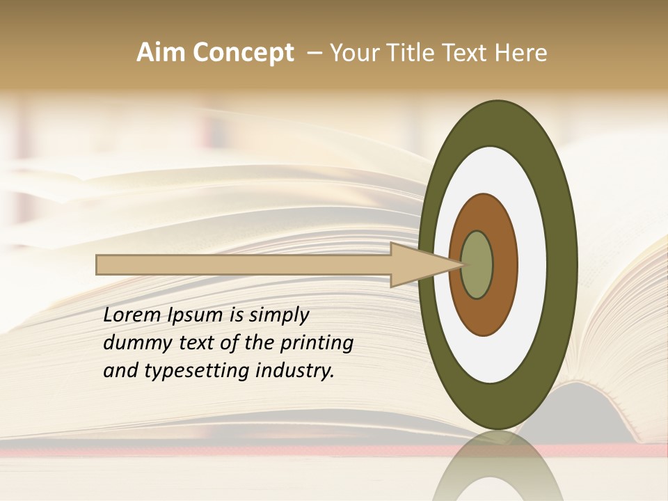 Bookstore Hardcover Printing PowerPoint Template