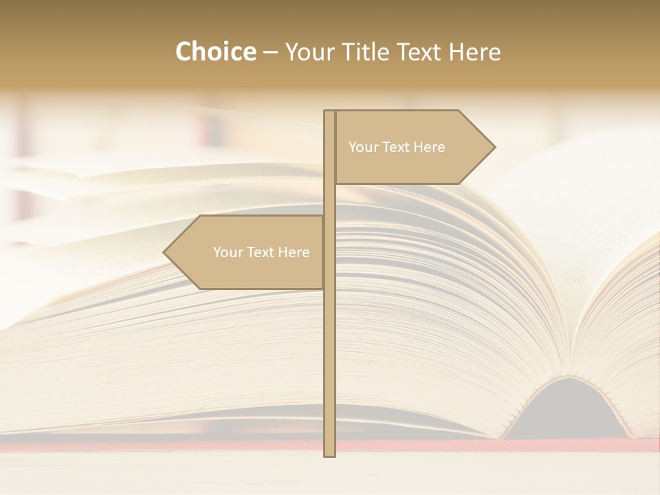 Bookstore Hardcover Printing PowerPoint Template