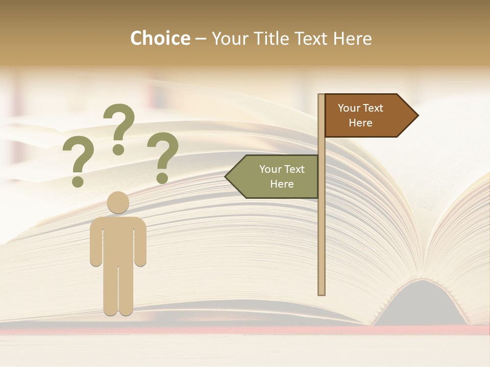 Bookstore Hardcover Printing PowerPoint Template