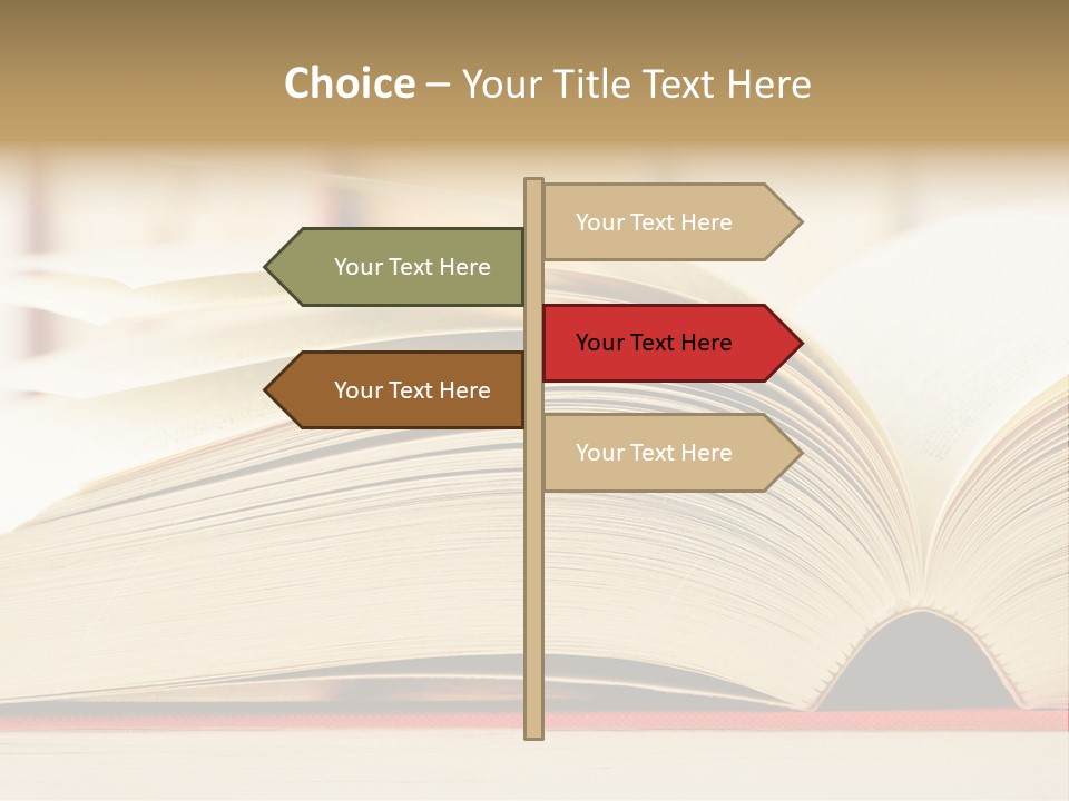 Bookstore Hardcover Printing PowerPoint Template