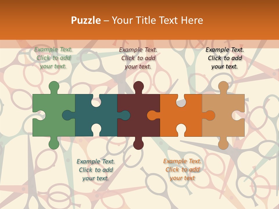 Cover Barbershop Fabric PowerPoint Template