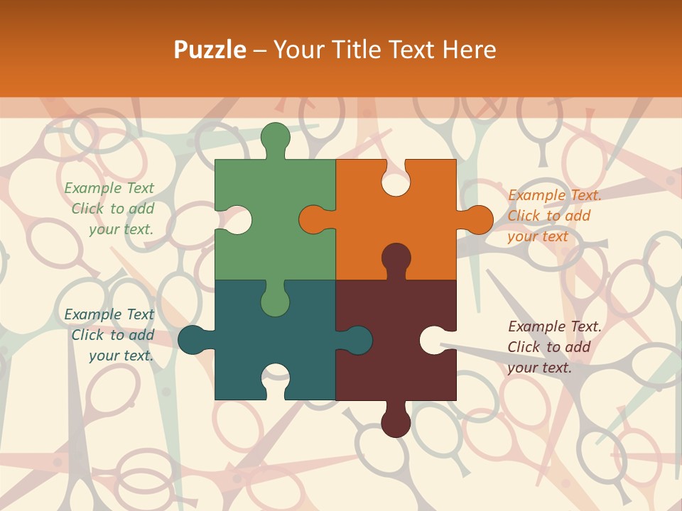 Cover Barbershop Fabric PowerPoint Template