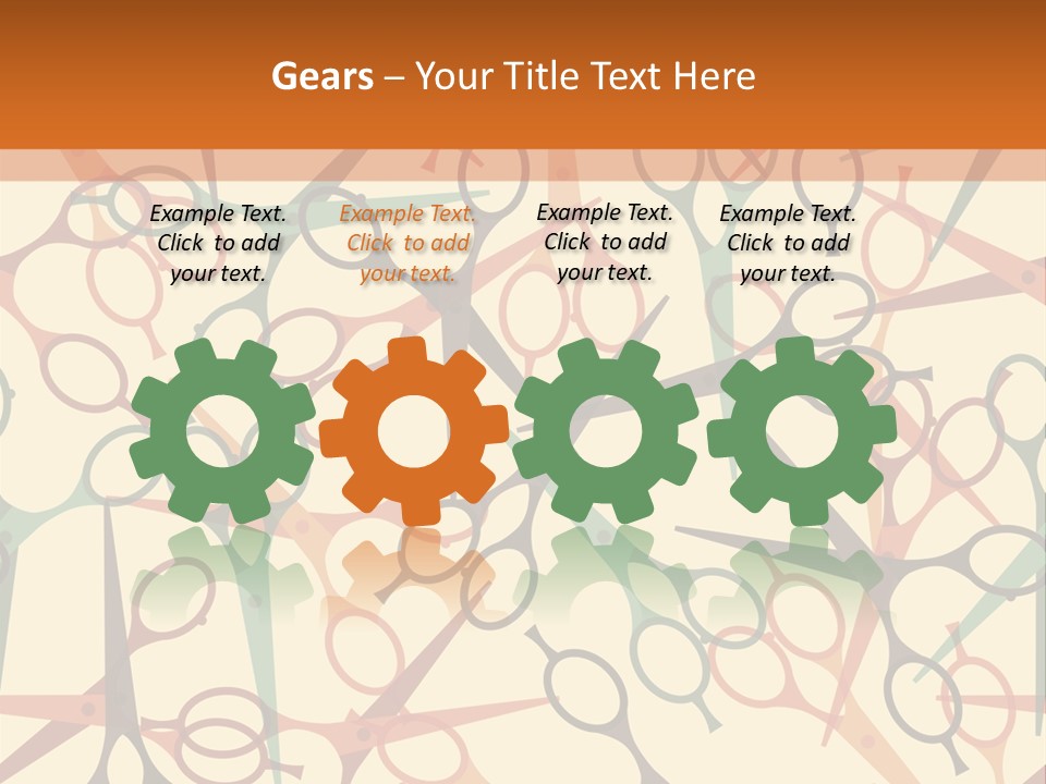 Cover Barbershop Fabric PowerPoint Template