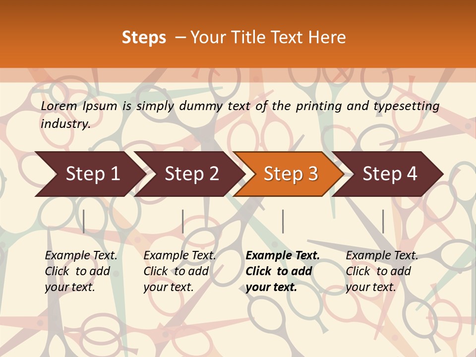 Cover Barbershop Fabric PowerPoint Template