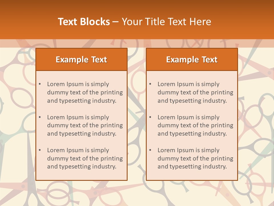 Cover Barbershop Fabric PowerPoint Template