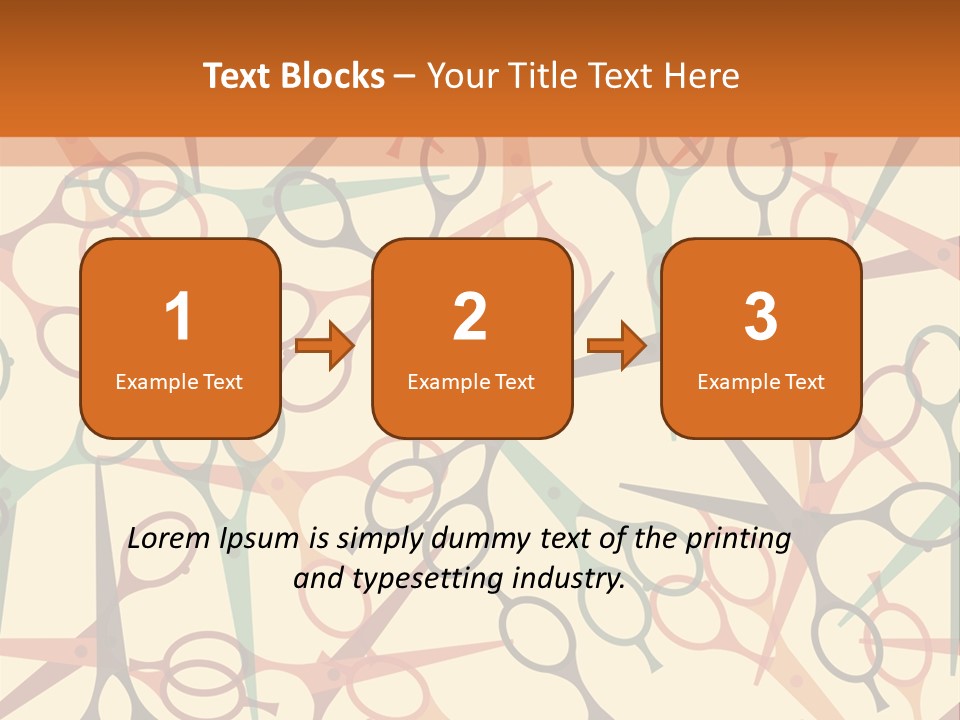 Cover Barbershop Fabric PowerPoint Template