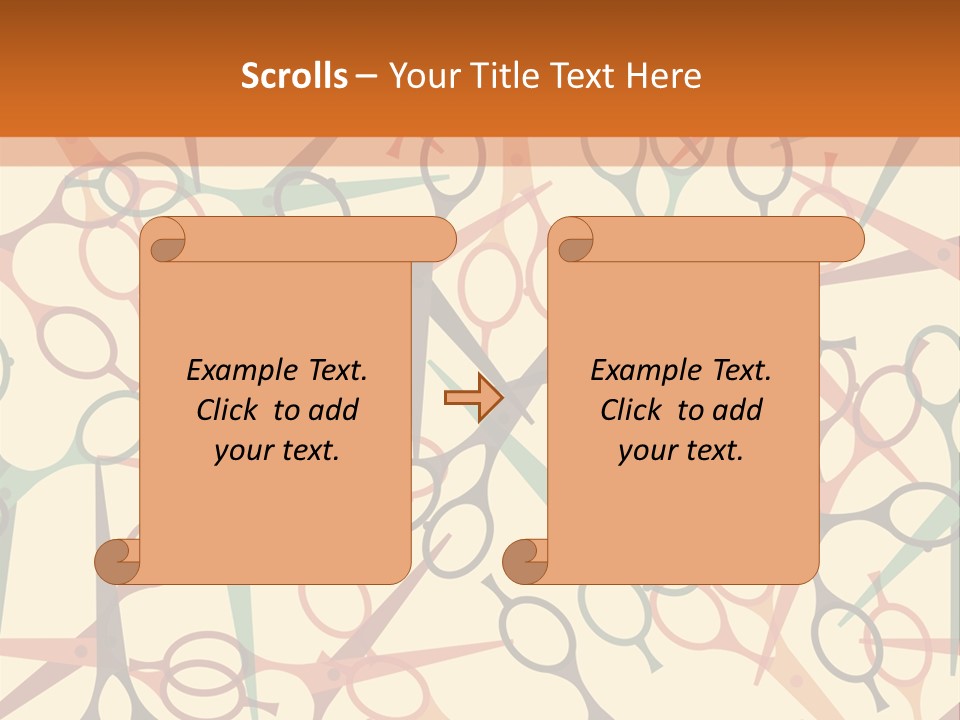 Cover Barbershop Fabric PowerPoint Template