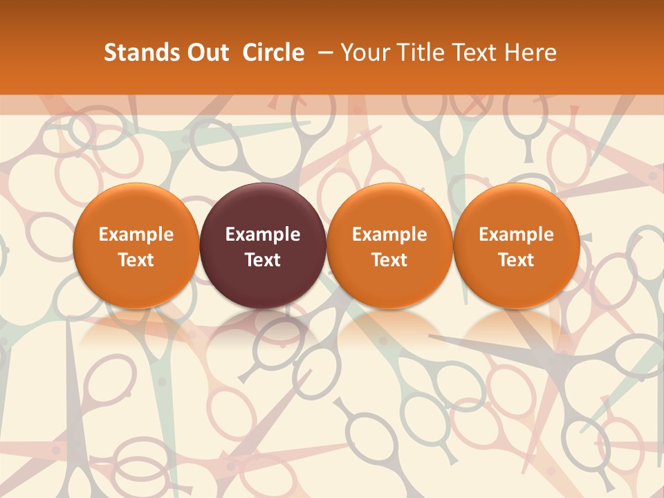 Cover Barbershop Fabric PowerPoint Template