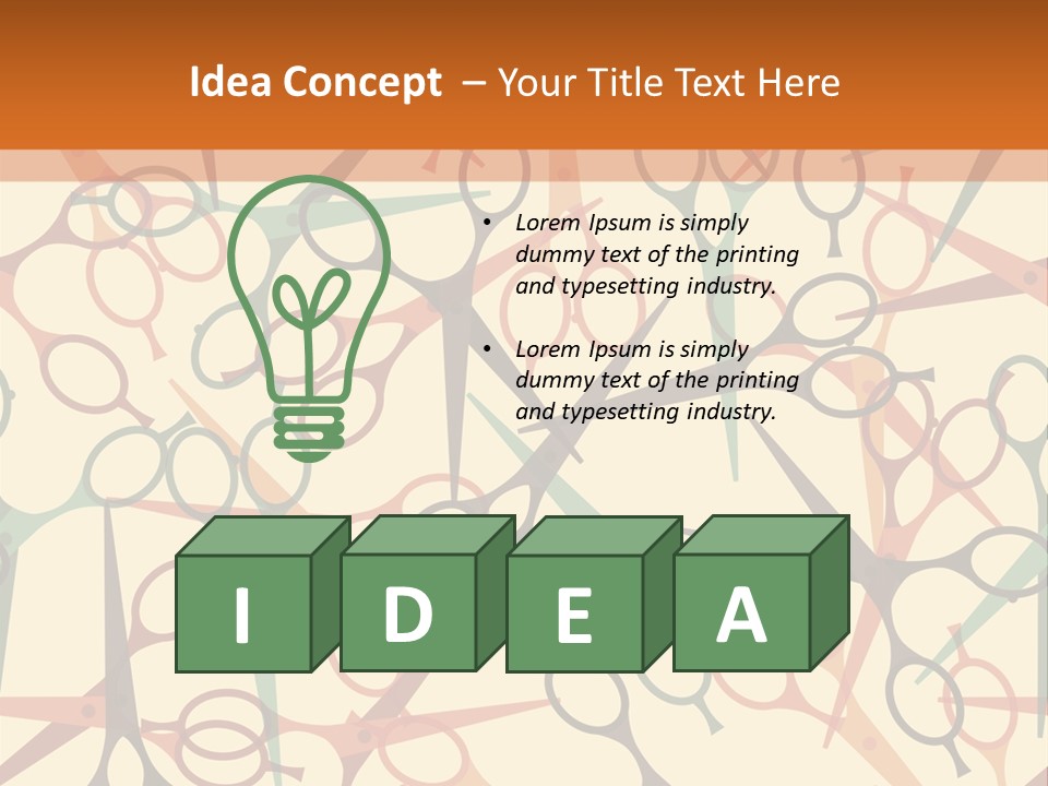 Cover Barbershop Fabric PowerPoint Template