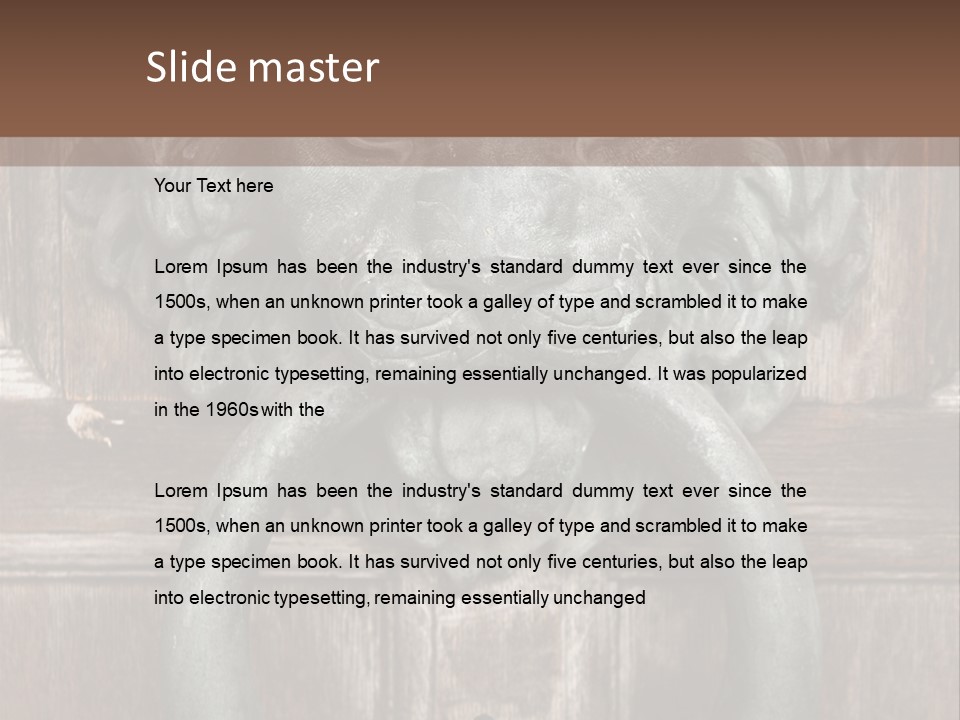 Worn Sculpted Panelled PowerPoint Template