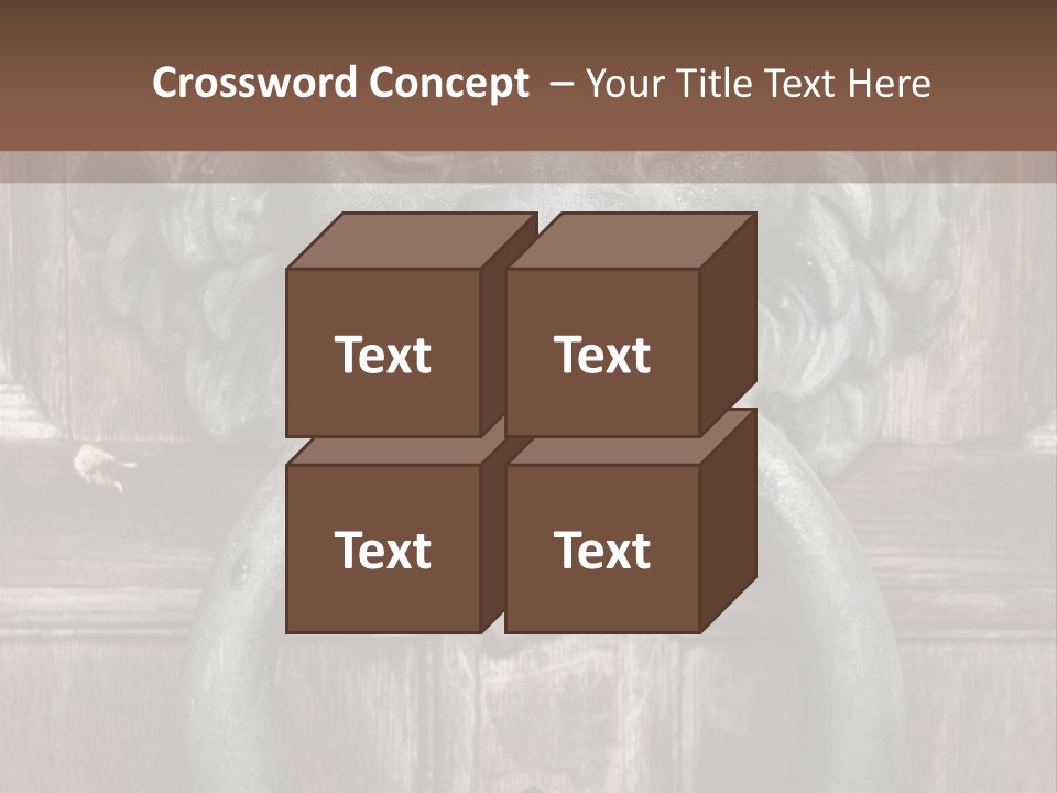 Worn Sculpted Panelled PowerPoint Template