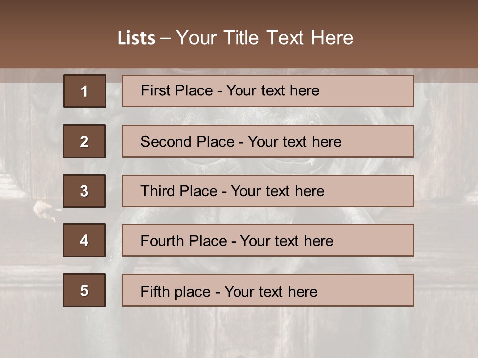 Worn Sculpted Panelled PowerPoint Template