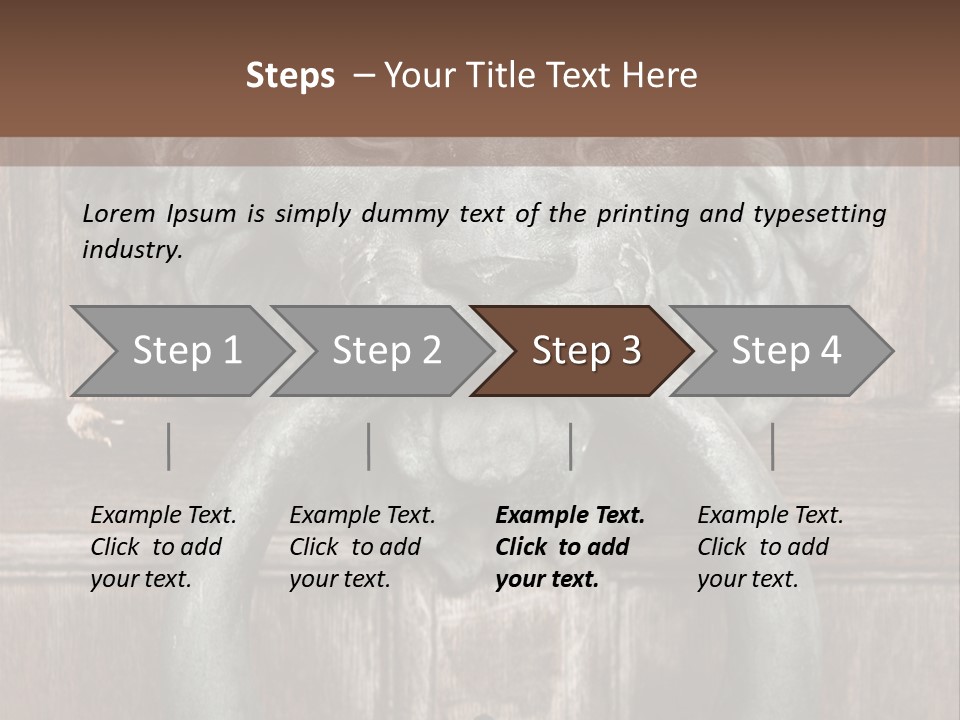 Worn Sculpted Panelled PowerPoint Template