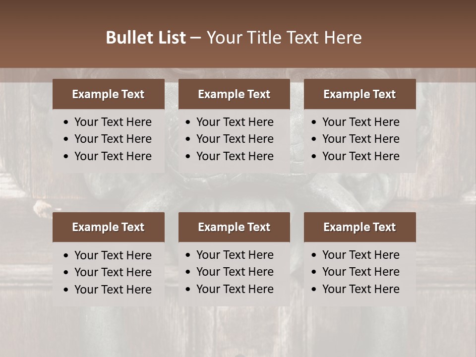 Worn Sculpted Panelled PowerPoint Template