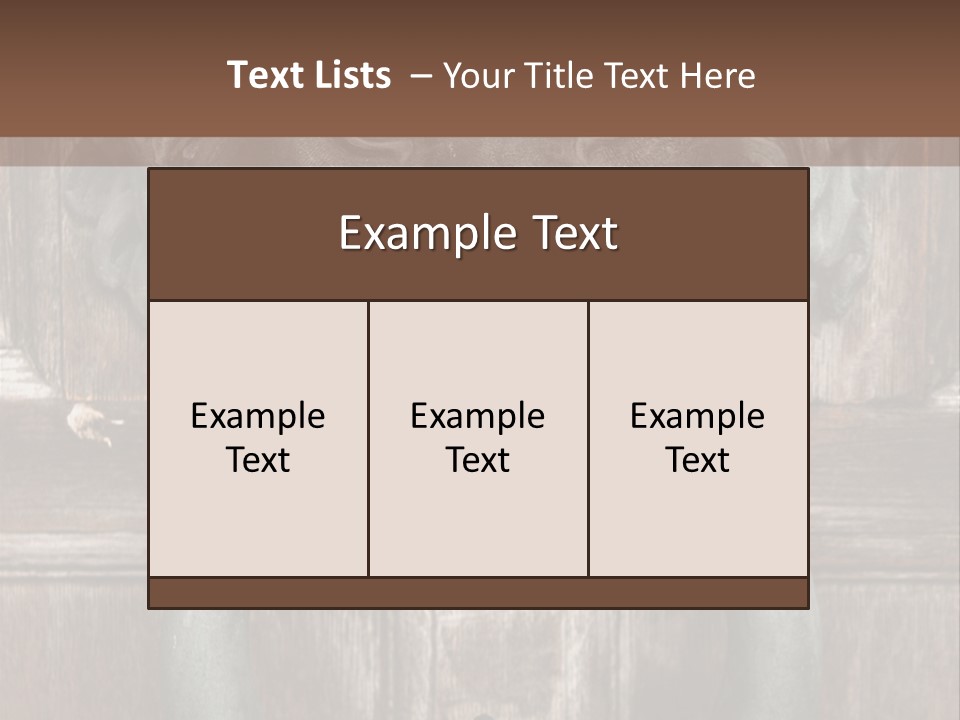Worn Sculpted Panelled PowerPoint Template