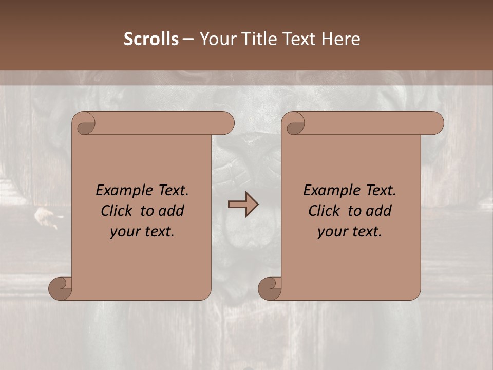 Worn Sculpted Panelled PowerPoint Template
