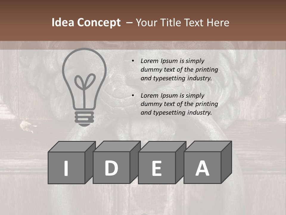 Worn Sculpted Panelled PowerPoint Template