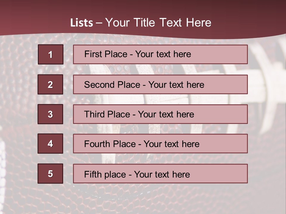 Ball Pass American PowerPoint Template