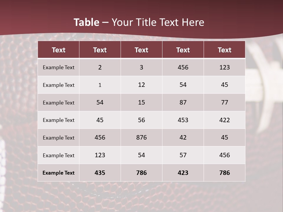 Ball Pass American PowerPoint Template