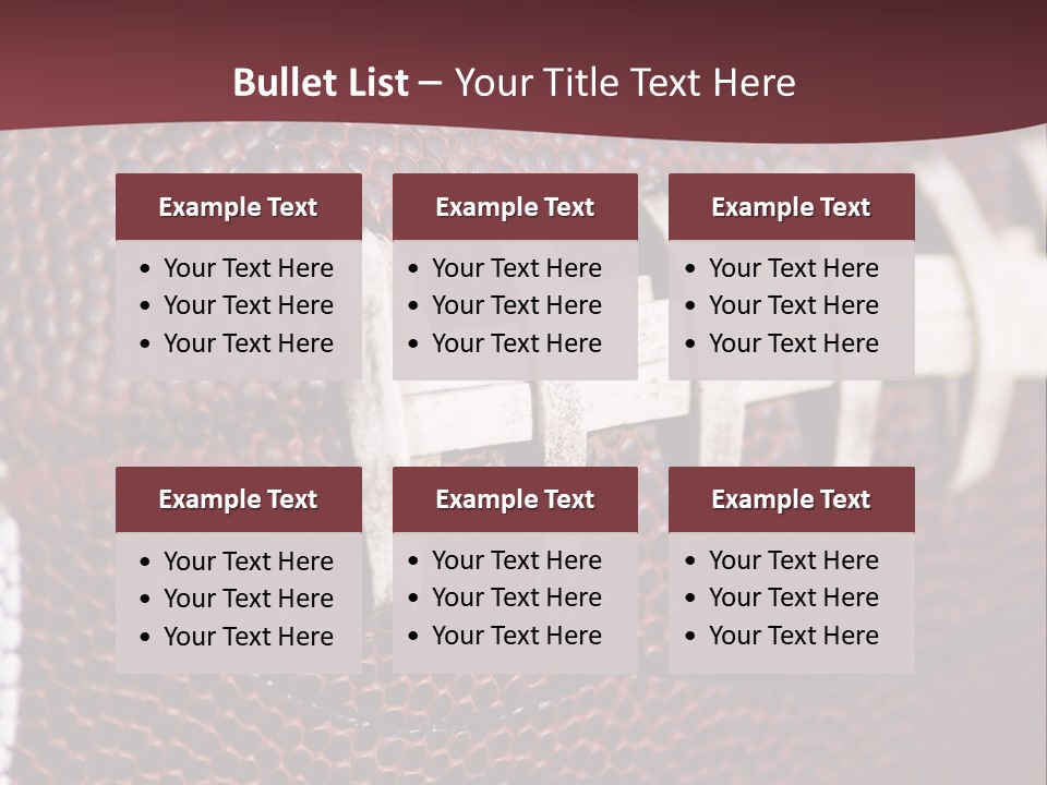 Ball Pass American PowerPoint Template