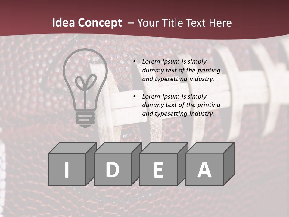 Ball Pass American PowerPoint Template