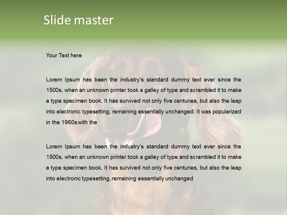 Cute Lick Lip PowerPoint Template