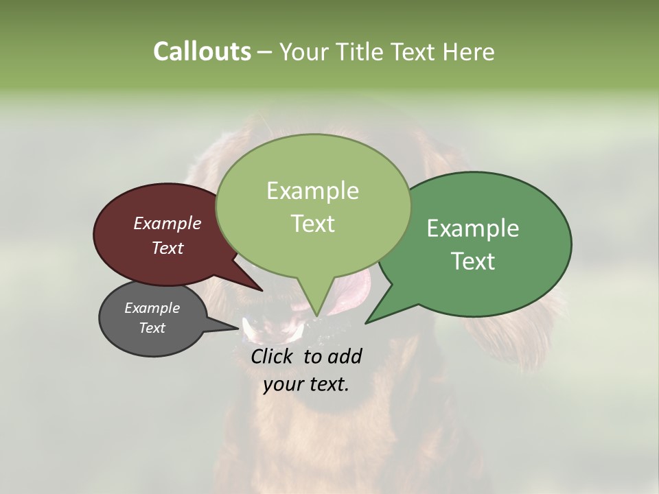 Cute Lick Lip PowerPoint Template