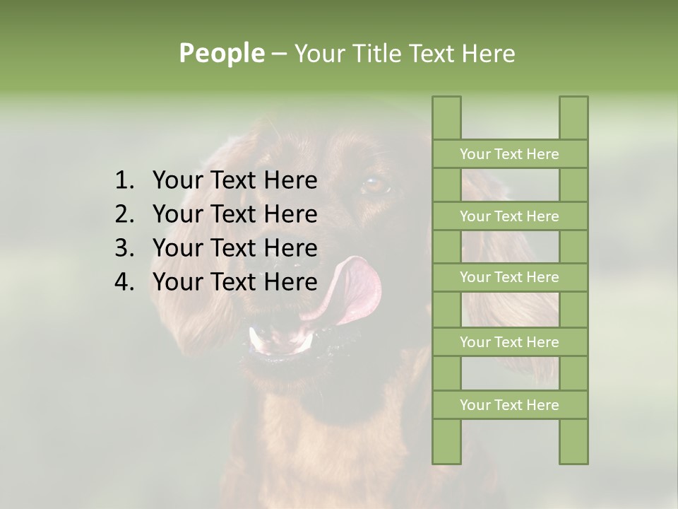 Cute Lick Lip PowerPoint Template