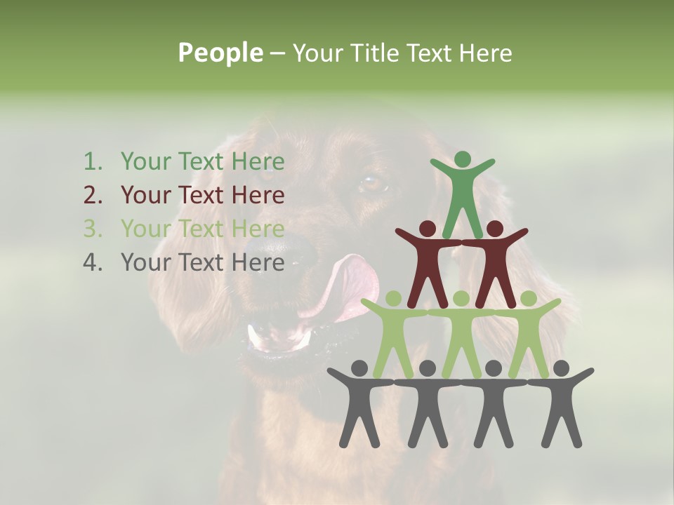 Cute Lick Lip PowerPoint Template