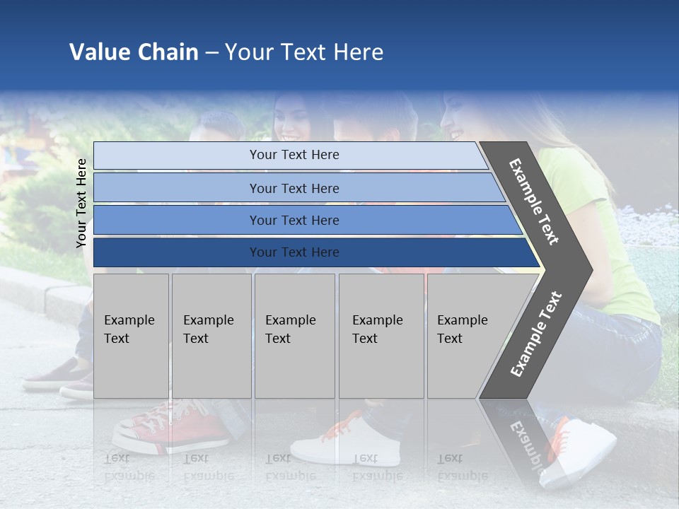 Teenager Woman Man PowerPoint Template