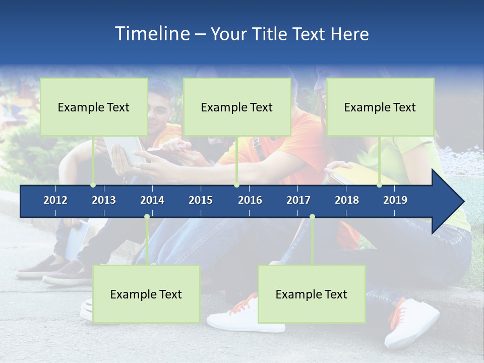 Teenager Woman Man PowerPoint Template
