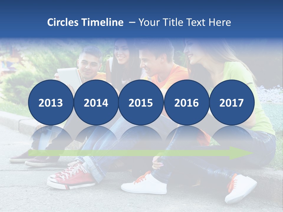 Teenager Woman Man PowerPoint Template