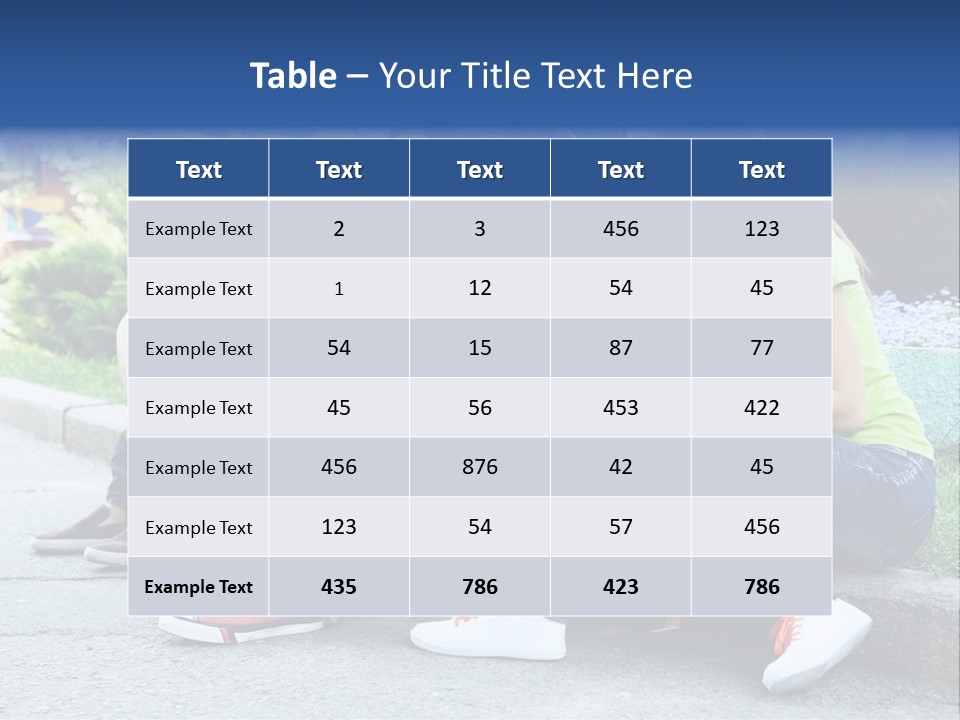 Teenager Woman Man PowerPoint Template
