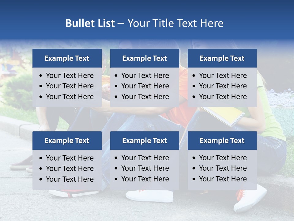 Teenager Woman Man PowerPoint Template