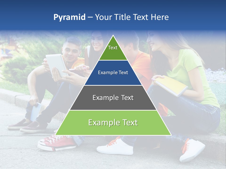 Teenager Woman Man PowerPoint Template