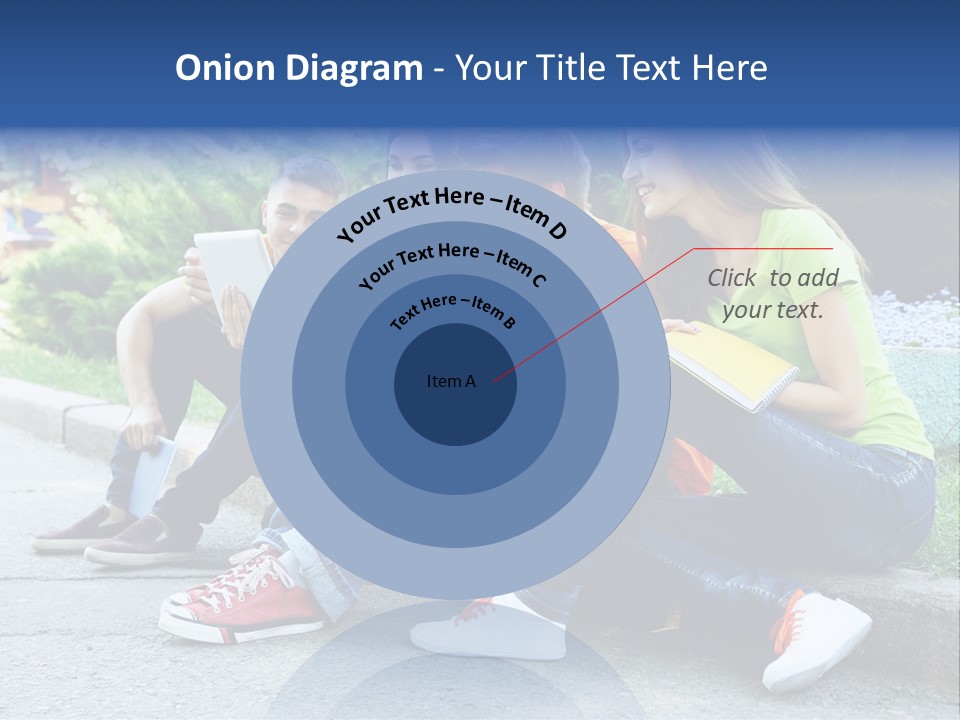 Teenager Woman Man PowerPoint Template