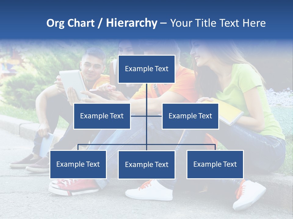 Teenager Woman Man PowerPoint Template